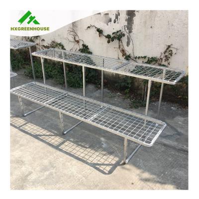 China New Heavy Duty Galvanized Steel Greenhouse Shelving Free Standing Modular Metal Shelves for sale