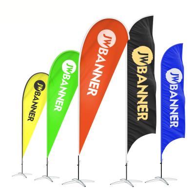 China Health Care Blade Shape.Flag Polyester Flying Banners Teardrop Beach Flag Feather Flag Institutes Outdoor Promotional Business Advertising for sale