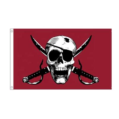 China Outdoor Advertising Display Available 90*150cm 100% Polyester Competitive Pirate Flags for sale