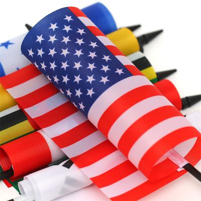 China Waterproof factory supply flag material 100d polyester fabric width 1--1.62m white color white for printing flags for sale