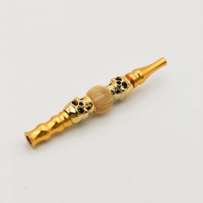 China Smooking Shisha Accessories Amazone Hooka Hot Selling Luxury Aluminum Alloy Gold Mouthpiece for sale