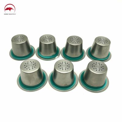 China Sustainable Hot Selling Reusable Refillable Stainless Steel Coffee Capsule Pod For Coffee Machine for sale