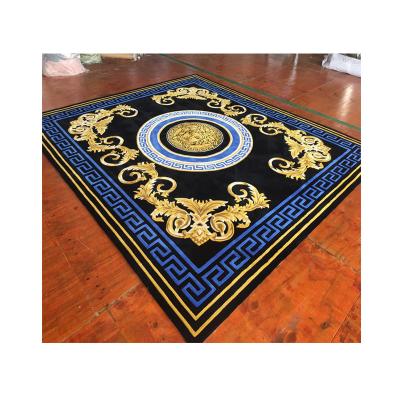 China Washable luxury warm sale design wool rugs and blankets for sale