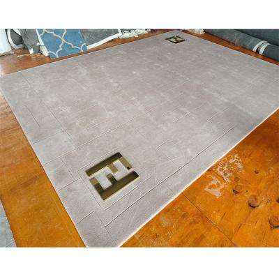 China Washable Custom Design F Logo Handmade Blanket High Quality Carpets for sale