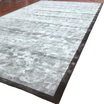 China 3x4M Bamboo Washable Silk Area Rugs Luxury Handmade Rug for sale