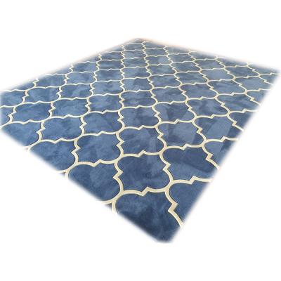 China Different Style And Pattern Washable Hand Wool Blanket Tufted Floor Rugs for sale