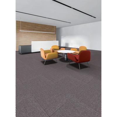 China Stain Resistant Factory Office Carpet Tile 50*50 Loop Pile With Bitumen Backing for sale