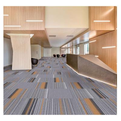 China Stain Resistant 100%Nylon With PVC Backing Commercial Carpet Tile 50*50cm for sale