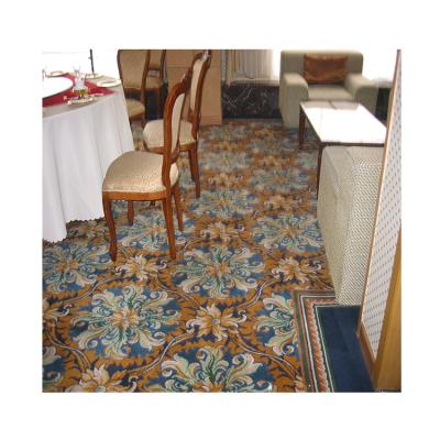 China Washable Kilim Hotel Banquet Hall Customized Wall To Wall Axminster Carpet for sale