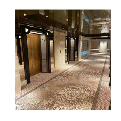 China Meeting Room Hotel Banquet Hall Customized Washable Luxury Wall To Wall Axminster Carpet for sale