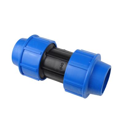 China Anti-aging Agricultural/Garden Watering LDPE Irrigation Plastic PP Compression Fitting for sale