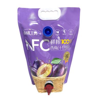 China Aseptic Large Capacity Fruit Juice Bag With Spout Olive Oil Packaging Spout Bag Aluminum Foil Stand Up Liquid Spout Pouch for sale