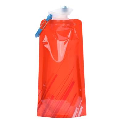 China Security 700ml Large Foldable Water Bottle Fully Collapsible Stock Bottle Portable Water Bottle for Running Cycling outdoor for sale