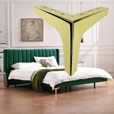 China Easy Installation Heavy Duty Modern Metal Iron Bed Legs For Beds Sofa Cabinet Table Chair Leg for sale