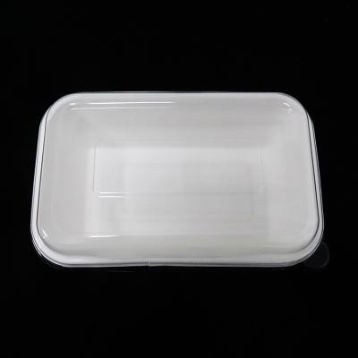 China Bagasse Disposable Biodegradable Tray With Lid (950ml) Tableware To Take Away for sale