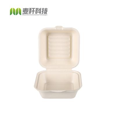 China Sugarcane Bagasse Takeaway Food Container Packing Clamshell Biodegradable Disposable Food Bowl for sale