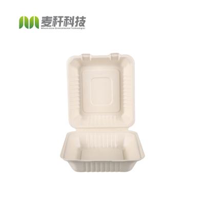 China Sugarcane Bagasse Takeaway Food Container Packing Clamshell Biodegradable Disposable Food Bowl for sale