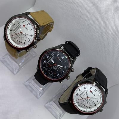 China Automatic Date Mens Quartz Watch Black Dial 41mm Chronograph Watch Calendar Timer Leisure Watch for sale