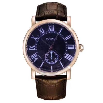 China Shi Ying luxury new men's waterproof watch fashion glass outer leather strap leisure simple belt for sale