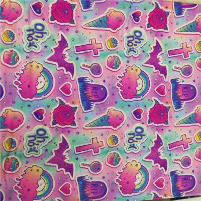 China Customized Shrink-Resistant Designs Kids Cartoon Super Double Brushed Poly Fabric for sale