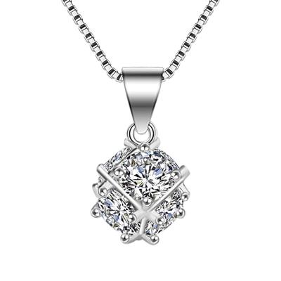 China CLASSIC Classic Christmas Design Zircon Anniversary Pendants Platinum Plated Pendant for sale