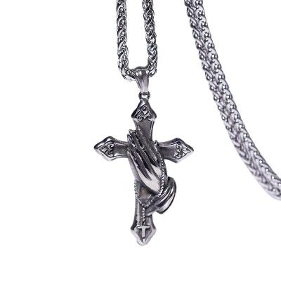 China European and American Vintage Men's Christian Jewelry Jesus Cross Necklace Pendant Wholesale for sale