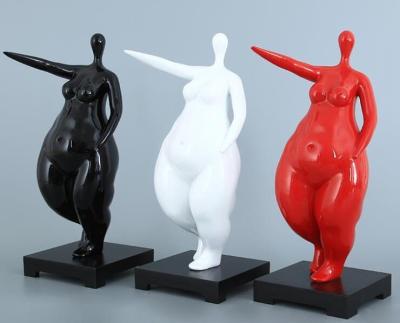 China Europe Wholesale Hot Sale Dancing Woman Abstract Exaggerative Art Resin Sculpture Style For Office Home Decor for sale