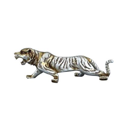 China Large Size Europe Leopard Panther Design Art Resin Statue Animal Sculpture For Home Decoration for sale