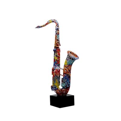 China Europe 2022 Fast Delivery Resin Hot Selling MUSICAL INSTRUMENT SCULPTURE STATUES For Home Decoration for sale