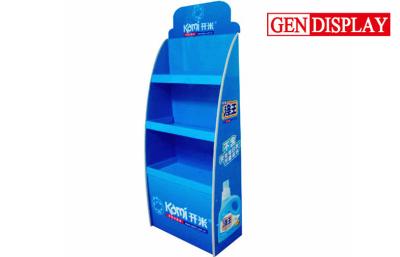 China Cardboard Floor Display Shelf For Laundry Detergent Promotion for sale