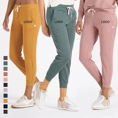 China Parride Recycled Womens Trotters Pants Side Pockets Sport Pants Custom Logo Printing Polyester Spandex High-Elastic Track Pants for sale