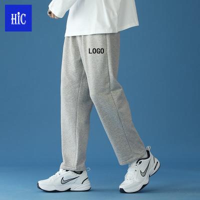 China Wholesale Hot Sale Mens Breathable Sweatpants HIC Joggers Open Bottom Custom LOGO Casual Loose Fit Athletic Pants With Pockets for sale