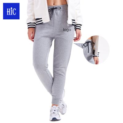 China Wholesale Customized HIC LOGO Women Breathable Warm Sherpa Striped Sweatpants Jogger Fleece Athletic Pants for sale