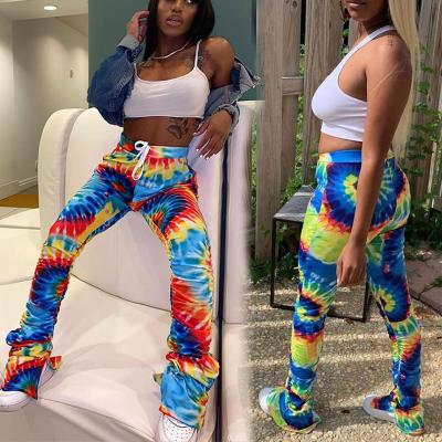 China Anti-Wrinkle 2021 Women Yoga Pants Pants Straight Print Color Skinny High Waist Fitness Workout Wear Gym Casual Sport Pants Lady Woman for sale