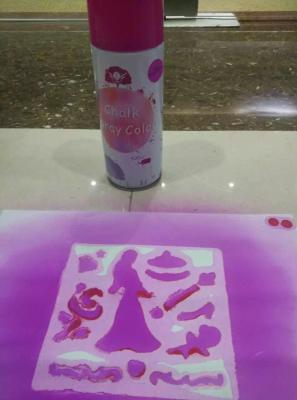 China Graffiti Kids Chalk Spray , Water Based Washable Spray Paint For Wall / Glass for sale