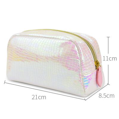 China Eco-friendly Cosmetic Waterproof Makeup Travel Symphony Laser Pouch Pouch Women Makeup Bag Ladies Cosmetic Bag for sale