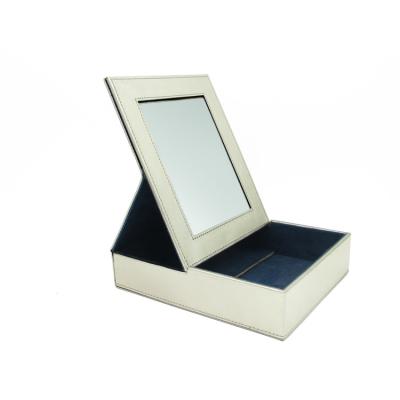 China Fashion 2022 hot-selling manufacturers best price fashion custom folding silver makeup mirror box for sale