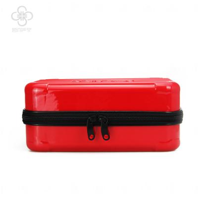 China High Quality Eco-friendly Red Handbag Factory Price Plastic Mini Case ABS Cosmetic Case For Women Teens Girls for sale