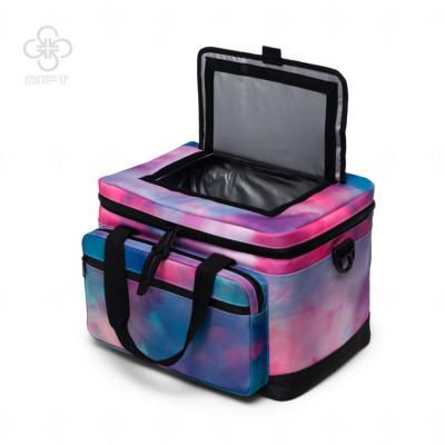 China Fashion Fashion Gradient Starry Pattern Cosmetic Lady Bags Large Capacity Makeup Storage Bag Can Customized Digital Printing Pattern for sale