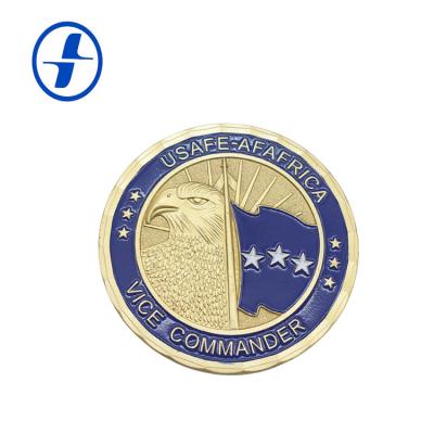 China World Type Metal and Gold Commemorative Casting Technique Custom Silver Plated Double Sided Coins for sale