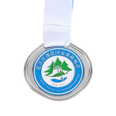 China Customized Design Your Own Sports Marathoner Finisher Zinc Alloy Medal With Lanyard for sale