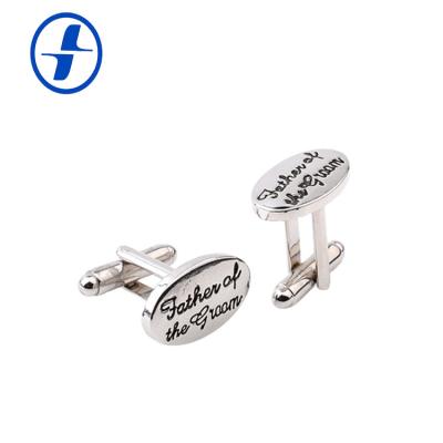 China Europe fashion trends cufflinks alphabet letter initial cufflinks patterned and striped cufflinks for sale