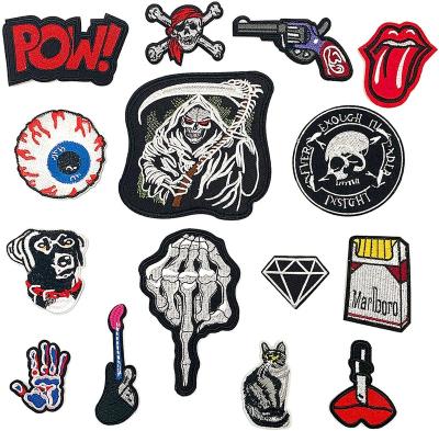 China Handmade Wholesale Explosive Custom Colorful Cartoon Fashion Factory Cute Patches Of Embroidery for sale