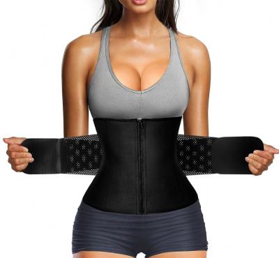 China Antibacterial Women Corset Waist Trimmer Belt Slimming Waist Trainer Body Shaper Belly Weight Loss Sports Belt for sale