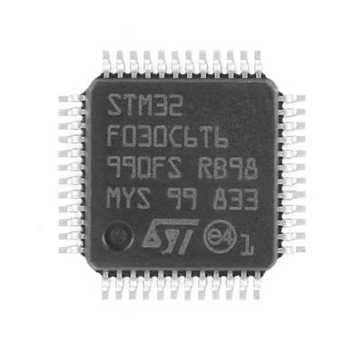 China Smart Home Electronic Chip MCU ARM Embedded Microcontroller IC STM32F030C6T6 LQFP48 Chip for sale