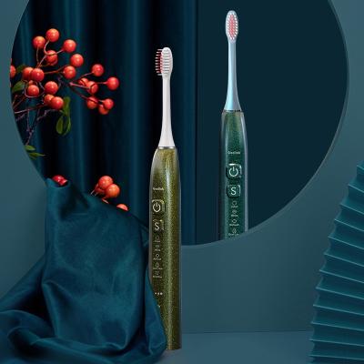 China Dupont Brush Natural Color Battery Power Portable Custom Brilliant Rechargeable Replacement Whitening Sonic Electrical Tooth Brush Waterproof for sale