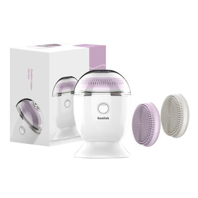 China Amazon 2022 New Arrival Face Lift Ultrasonic Rotation Machine Brush Egg Massagers Soft Facial Cleansing Detergent For Women for sale