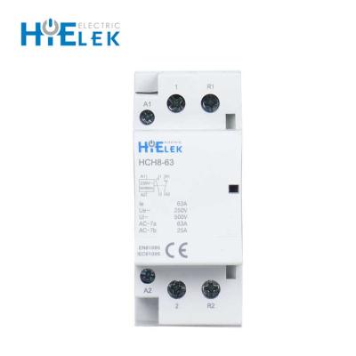 China Professional Contactor 230V Single Phase 2 Ribbon Point Design AC Magnetic Pole 2NO Contactor for sale