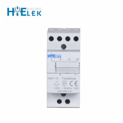 China DIN Rail Rack Door Bell Electrical Transformer Input Voltage 230V 10mm Output Voltage 8V 12V 24V Rigid Conductor for sale