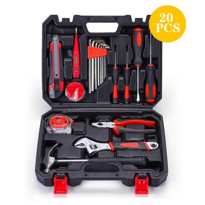 China Household DIY Tool 20pcs Household Repair Kit Car Tool Box Manual Set for sale